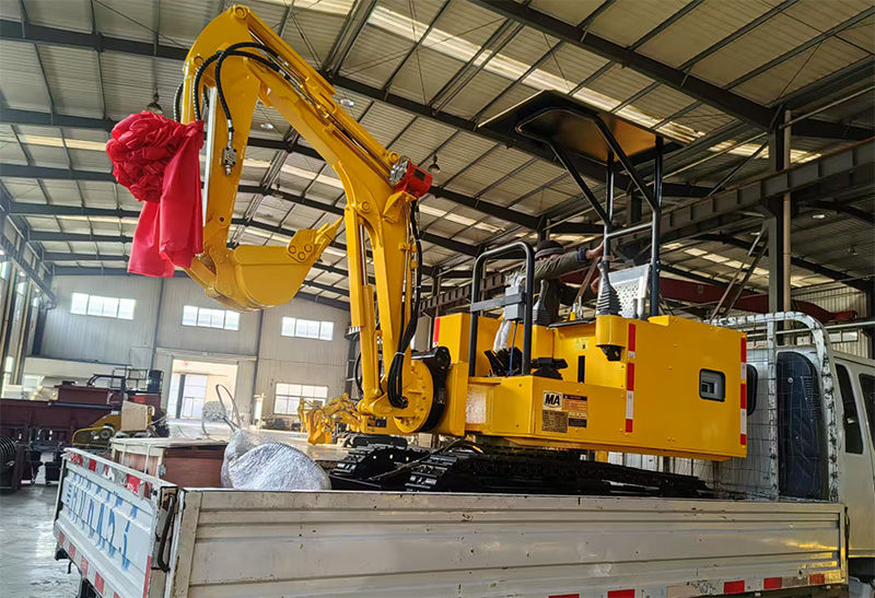 熱銷！又一臺礦用挖掘機裝車發貨！